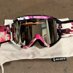 Scott Youth Jr Hookup Plus Pink and Black Ski Goggles
